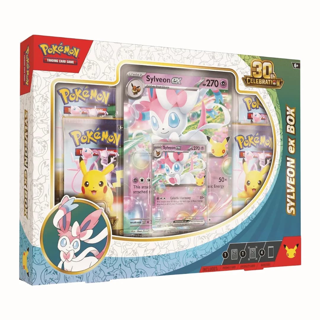 Pokémon TCG: 30th Celebration Sylveon ex Box