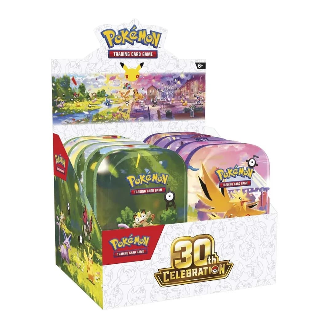 Pokémon TCG: 30th Celebration Mini Tins (10-Pack)